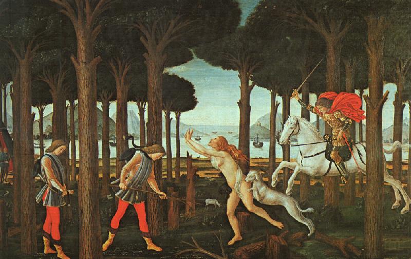 The Story of Nastagio degli Onesti (first episode) ghj, BOTTICELLI, Sandro